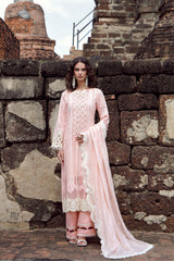 Gulmina Unstitched 3 Piece Luxury Lawn Vol-02 Suit-Rosé Dusk