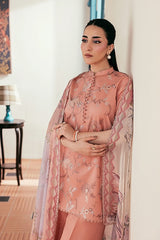 Zync By Florent Unstitched 3 Piece Luxury Lawn Vol-02 Suit-FZ-2A