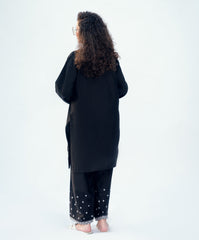 Winter Tales By Kaanthaa Stitched 2 Piece Winter Suit-Night Frost | 2 pc Stitched