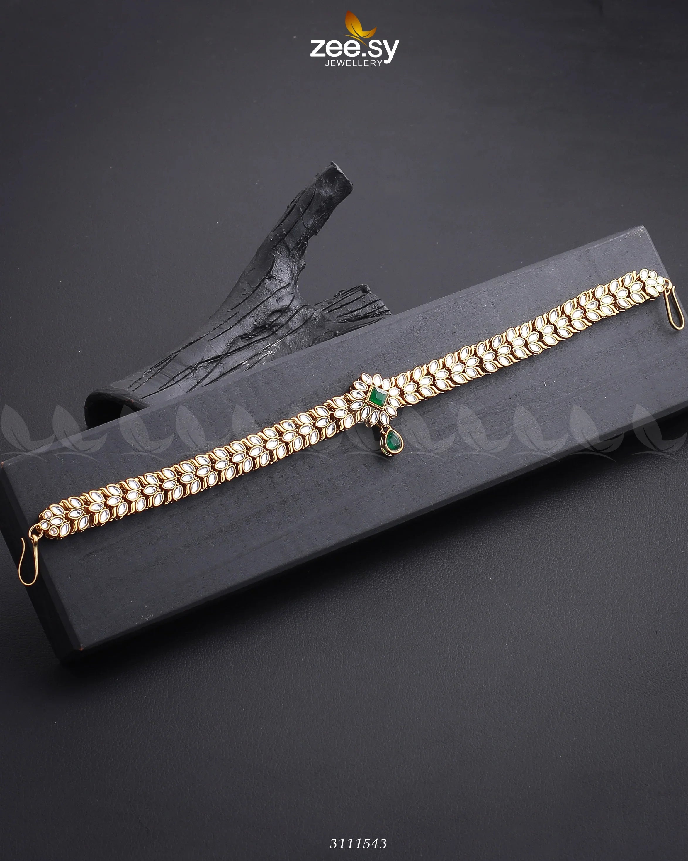 Nazia Hassan Matha Pati Green - Zeesy Jewellery