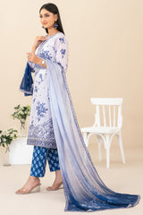 Zahlia By Tawakkal Unstitched 3 Piece Emb Lawn Suit-D-3371