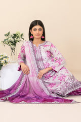 Zahlia By Tawakkal Unstitched 3 Piece Emb Lawn Suit-D-3373