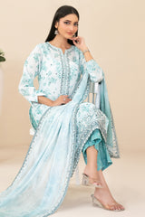 Zahlia By Tawakkal Unstitched 3 Piece Emb Lawn Suit-D-3377