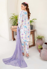 Ziva By Humdum Stitched 3 Piece Printed Lawn Suit-D04