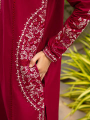Tng By MD Stitched Bahar Collection-Crimson (Reddish Maroon)