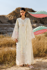 Sunlit Groove By Emaan Adeel Unstitched 3 Piece Luxury Lawn Suit-Blossom Beat