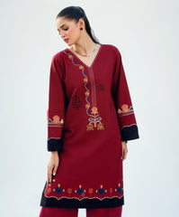 Winter Tales By Kaanthaa Stitched 2 Piece Winter Suit-Folk Muse | 2 pc Stitched