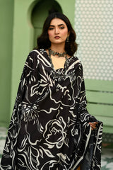 Tng By Md Odhni Collection-Doodle Art Odhni (Black)