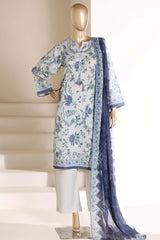 Sada Bahar Stitched 3 Piece Printed Lawn Vol-05 Suit-PR-4484 SKY