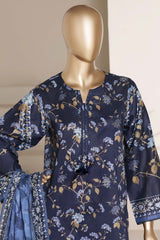 Sada Bahar Stitched 3 Piece Printed Lawn Vol-02 Suit-PR-4538-BLUE
