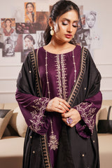 Modern Modesty By G Basics Gulmina Stitched 3 Piece Winter Suit-LILAC (3PC)