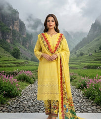 Esra Vol 2 By Dr Haris Unstitched 3 Piece Lawn Suit-ESR-016