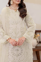 Tehwar By Imrozia Serene Stitched 3 Piece Formals Suit-IP-134 Zareha (Off White)