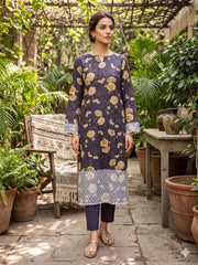 GENZ By Dr Haris Unstitched 2 Piece Lawn Suit-GEN-005