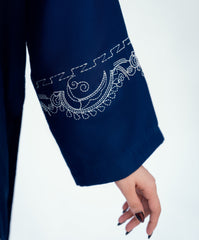 Winter Tales By Kaanthaa Stitched 2 Piece Winter Suit-Blue Hour | 2 pc Stitched