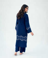 Winter Tales By Kaanthaa Stitched 2 Piece Winter Suit-Blue Hour | 2 pc Stitched
