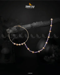 NOSE RING-0002 Crystal Purple Champagne - Zeesy Jewellery