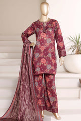 Malika By Sada Bahar Stitched 3 Piece Festive Emb Lawn Vol-02 Suit-D-75-FALSA