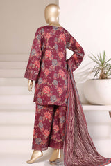 Malika By Sada Bahar Stitched 3 Piece Festive Emb Lawn Vol-02 Suit-D-75-FALSA