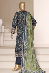 Signature By Sada Bahar Stitched 3 Piece Festive Emb Vol-02 Suit-ED-7704-BLUE