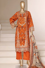 Signature By Sada Bahar Stitched 3 Piece Festive Emb Vol-02 Suit-ED-7728-ORANGE