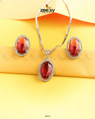Polaris Pendant Set Fuchsia - Zeesy Jewellery