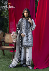 Asim Jofa Unstitched 3 Piece Luxury Lawn Suit-AJULW-04 Embroidered Lawn Unstitched 3 Pcs
