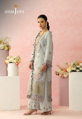 Asim Jofa Unstitched 3 Piece Luxury Lawn Suit-AJULW-01 Embroidered Lawn Unstitched 3 Pcs