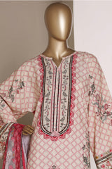 Sada Bahar Stitched 3 Piece Self Lawn Kaftan Suit-PR-923-Skin