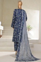Sada Bahar Stitched 3 Piece Printed Lawn Vol-05 Suit-PR-9558-Blue