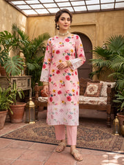 GENZ By Dr Haris Unstitched 2 Piece Lawn Suit-GEN-003