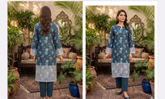 GENZ By Dr Haris Unstitched 2 Piece Lawn Suit-GEN-002