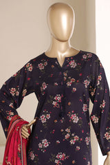 Sada Bahar Stitched 3 Piece Printed Lawn Vol-05 Suit-PR- 89A N.BLUE