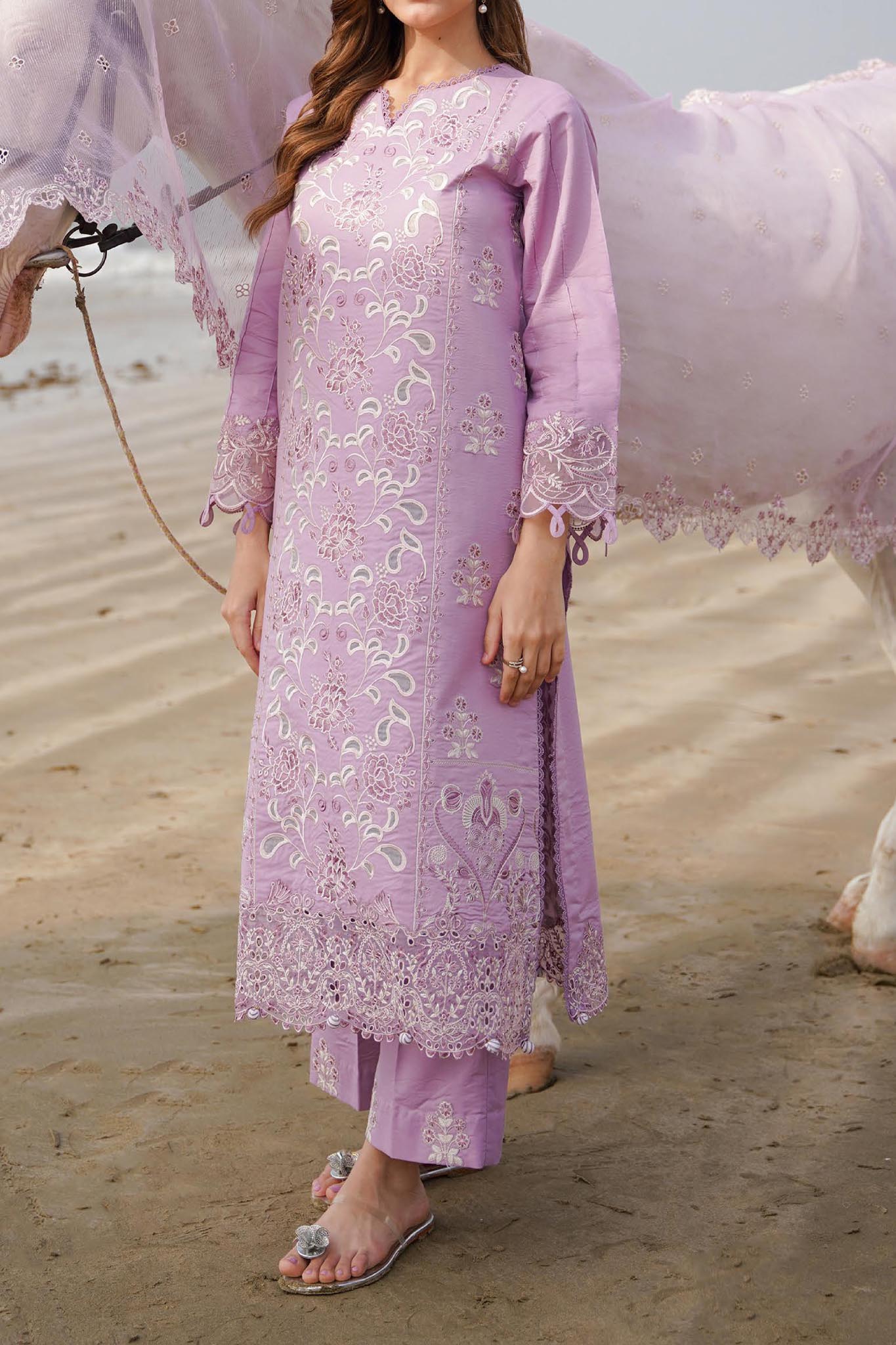 Saagar by Aabyaan Unstitched 3 Piece Luxury Festive Lawn Collection'2024-AF-06