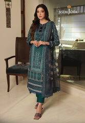 Asim Jofa Asra '23 Ajas-02 Embroidered Cambric (3-Pcs)