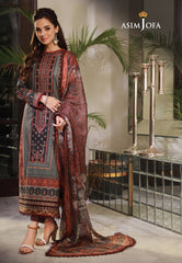 Asim Jofa Asra '23 Ajas-03 Embroidered Cambric (3-Pcs)