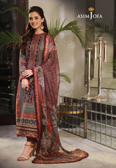 Asim Jofa Asra '23 Ajas-03 Embroidered Cambric (3-Pcs)
