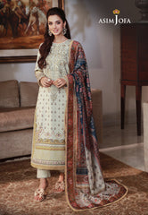 Asim Jofa Asra '23 Ajas-08 Embroidered Cambric (3-Pcs)