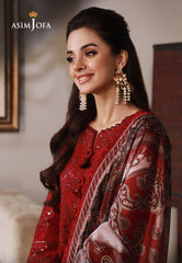 Asim Jofa Asra '23 Ajas-25 Embroidered Cambric (3-Pcs)
