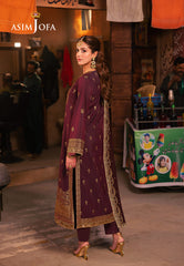 Asim Jofa Chamkeeli Pret Ajkkb-01 Embroidered Stitched 3 Pcs