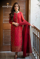 Asim Jofa Limited Edition Stitched 3 Piece Formals Pret Suit-AJKMB-15