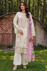 The Silent Pine Tale | Afsanah By Ramsha Unstitched 3 Piece Summer Suit-AL-101