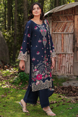 The Silent Pine Tale | Afsanah By Ramsha Unstitched 3 Piece Summer Suit-AL-102