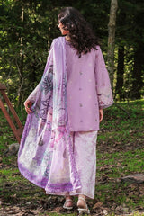 The Silent Pine Tale | Afsanah By Ramsha Unstitched 3 Piece Summer Suit-AL-104