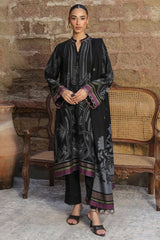 Sahar Unstitched 3 Piece Dyed Jacquard Winter Suit-AW2-25-09-Velour Noir