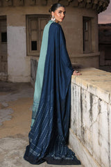 Sahar Unstitched 3 Piece Dyed Jacquard Winter Suit-AW2-25-13-Mystic Emerald