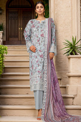 Amyrah By Sada Bahar Stitched 3 Piece Emb Festive Vol-02 Suit-CKD-1039-Grey