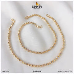 ANKLETS-0038 Golden - Zeesy Jewellery