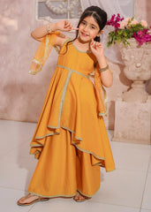 Titli By Modest Stitched Girls 3 Piece Embroidered Maysuri Sharara