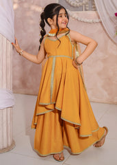 Titli By Modest Stitched Girls 3 Piece Embroidered Maysuri Sharara